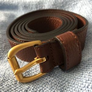 NWOT Brooks Brothers Genuine Brown Leather Belt